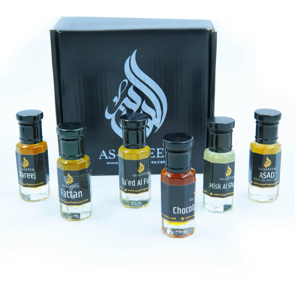 Buy Value Attar Combo – Affordable Long-Lasting Arabic Perfume Oils (6 x 6ml)