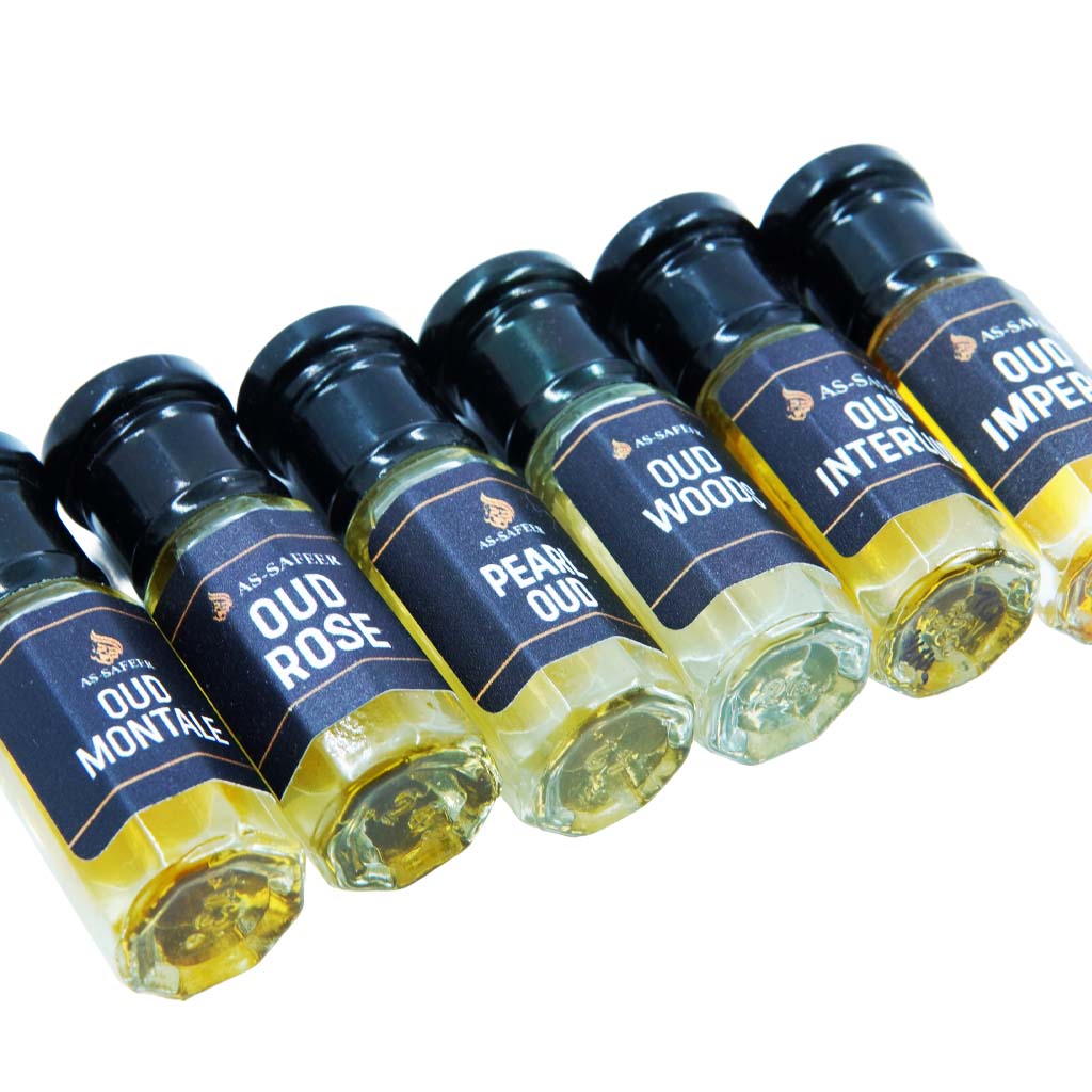 Oud Mini Discovery Set (6 Attars) | Premium Arabian Oud Combo | Long-Lasting Unisex Perfume Oils