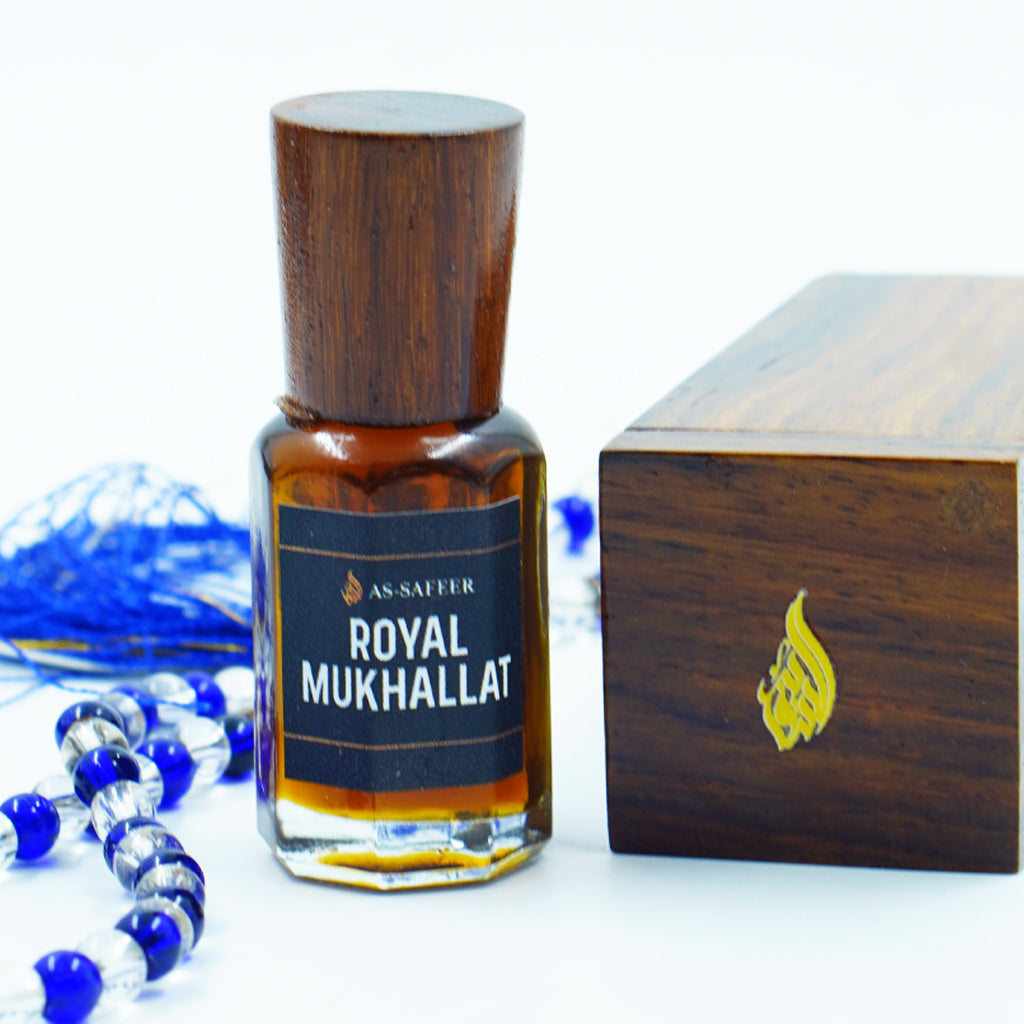 Royal Mukhallat Attar by As-Safeer | Luxury Alcohol-Free Rose & Sandalwood Perfume Oil