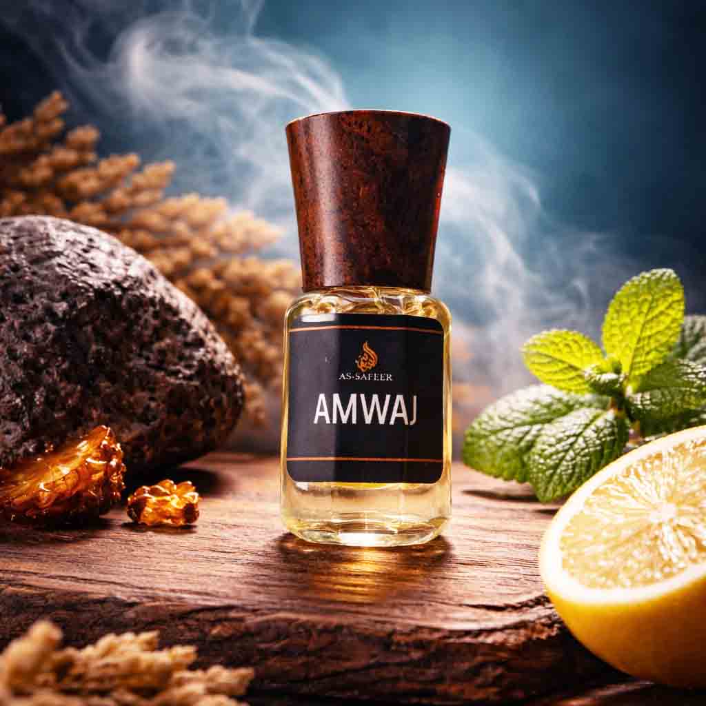 Amwaj Attar – Fresh Amber Woody Summer Perfume Oil | Long Lasting Premium Attar for Men & Women