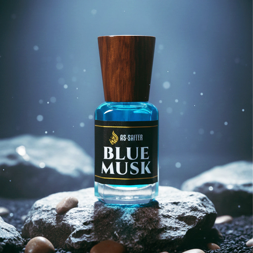 Blue Musk Attar – Clean Musky Soapy Fragrance with Sandalwood | Long Lasting