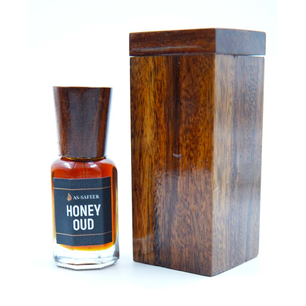 Honey Oud Attar – Warm, Sweet & Woody | Bergamot, Sandalwood & Cambodian Oud