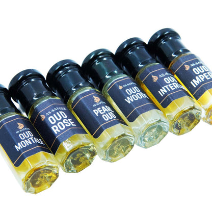 Oud Mini Discovery Set (6 Attars) | Premium Arabian Oud Combo | Long-Lasting Unisex Perfume Oils