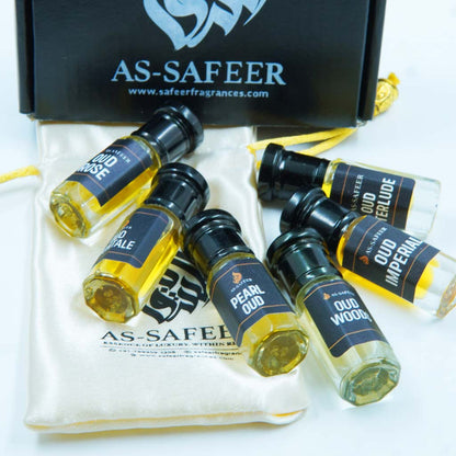 Oud Mini Discovery Set (6 Attars) | Premium Arabian Oud Combo | Long-Lasting Unisex Perfume Oils