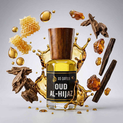 Oud Al Hijaz Attar – Honey, Caramel, Sandalwood & Oud Perfume Oil | Long-Lasting Luxury Arabian Fragrance