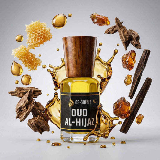 Oud Al Hijaz Attar – Honey, Caramel, Sandalwood & Oud Perfume Oil | Long-Lasting Luxury Arabian Fragrance