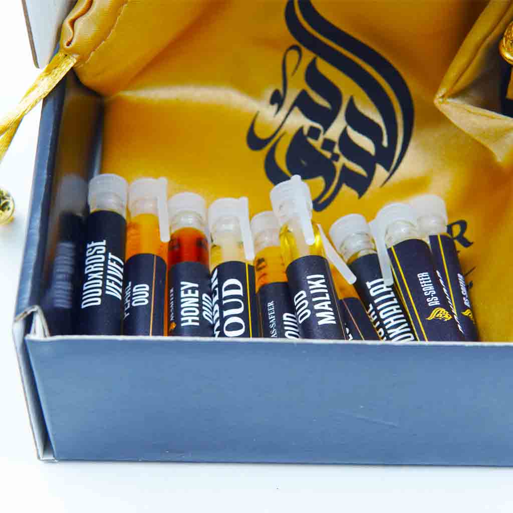 Premium Oud Discovery Set – 10 Beast-Mode Long-Lasting Oud Attars | Luxury Oud Samples