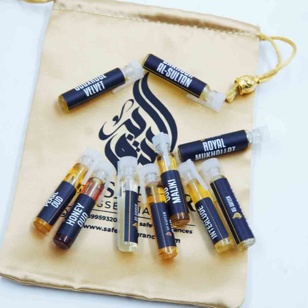 Premium Oud Discovery Set – 10 Beast-Mode Long-Lasting Oud Attars | Luxury Oud Samples