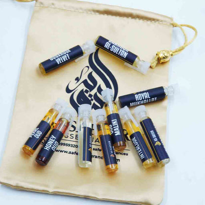 Premium Oud Discovery Set – 10 Beast-Mode Long-Lasting Oud Attars | Luxury Oud Samples