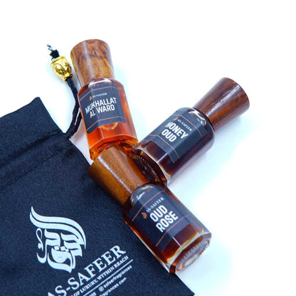 Premium Attar Combo | Mukhallat Al Ward, Honey Oudh & Oudh Rose – Luxury Non-Alcoholic Attars