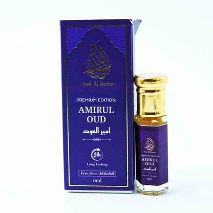 Oud Al Badar Luxury Attar Gift Set – Pack of 6 Premium Arabic Attars | Long Lasting Alcohol-Free Perfume Oil