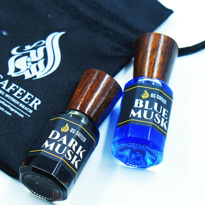 White Musk, Dark Musk & Blue Musk Attar Combo | Bold Animalic & Clean Musky Sandalwood Oils