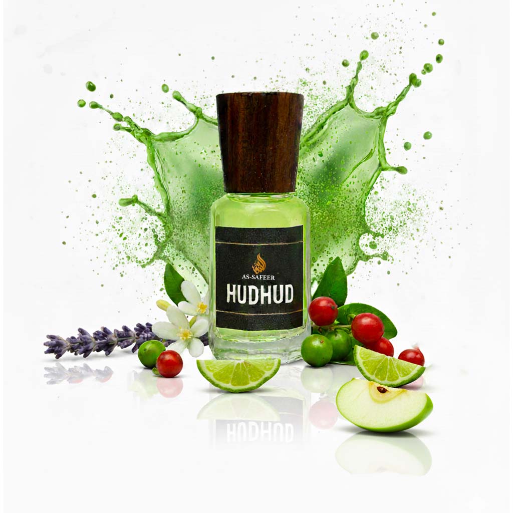 HUDHUD Attar: Tropical Bliss in a Bottle - Exotic Berry & Green Apple Fragrance
