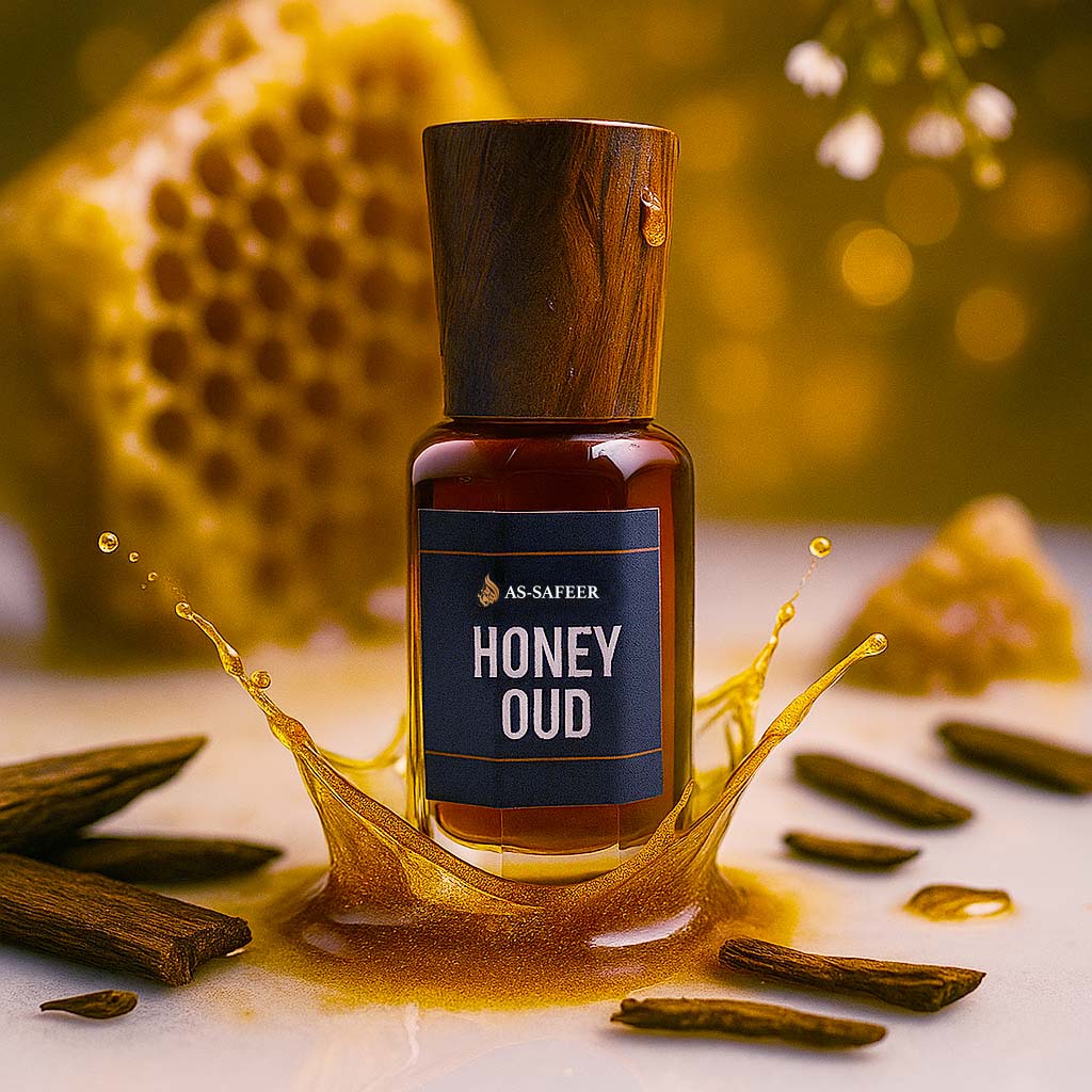 Honey Oud Attar – Warm, Sweet & Woody | Bergamot, Sandalwood & Cambodian Oud