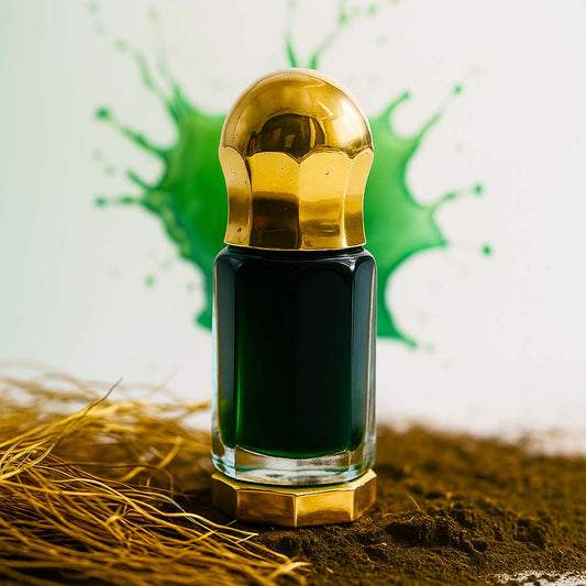 Khus Attar by As-Safeer | Authentic Kannauj Attar | Natural Vetiver Perfume Oil