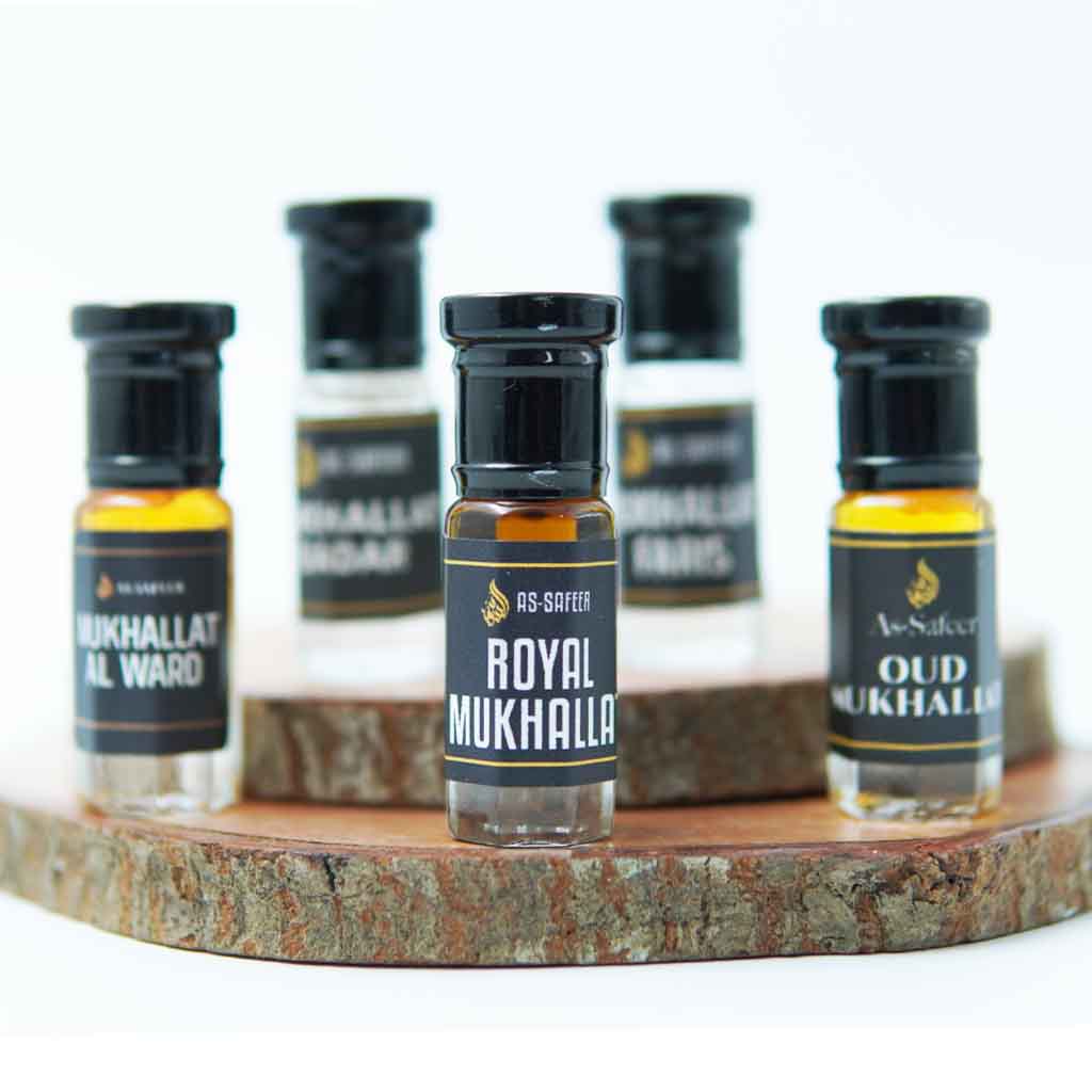 Mukhallat Discovery Kit – Premium Attar Combo | Oud, Floral & Royal Blends | Long-Lasting Non-Alcoholic Perfumes