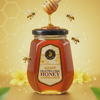 Kashmiri Multiflora Organic Pure Honey – Raw, Natural & Unprocessed | Premium Himalayan Honey