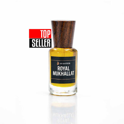 Royal Mukhallat Attar by As-Safeer | Luxury Alcohol-Free Rose & Sandalwood Perfume Oil